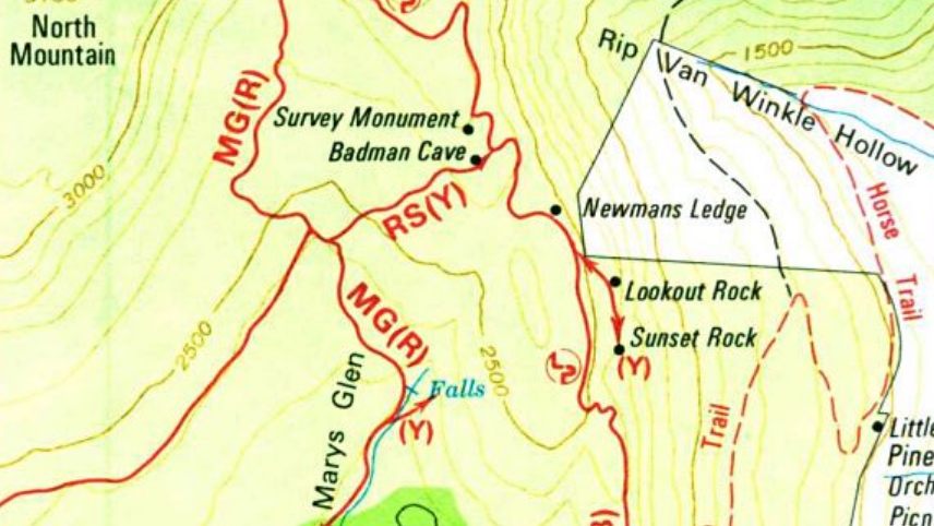 Escarpment Trail Survey Monument?